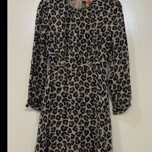 Tory Burch Silk Leopard Print Dress
